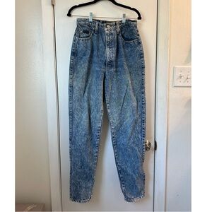 Vintage 80s/90s Sasson High Waisted Acid Wash Jeans Size 12